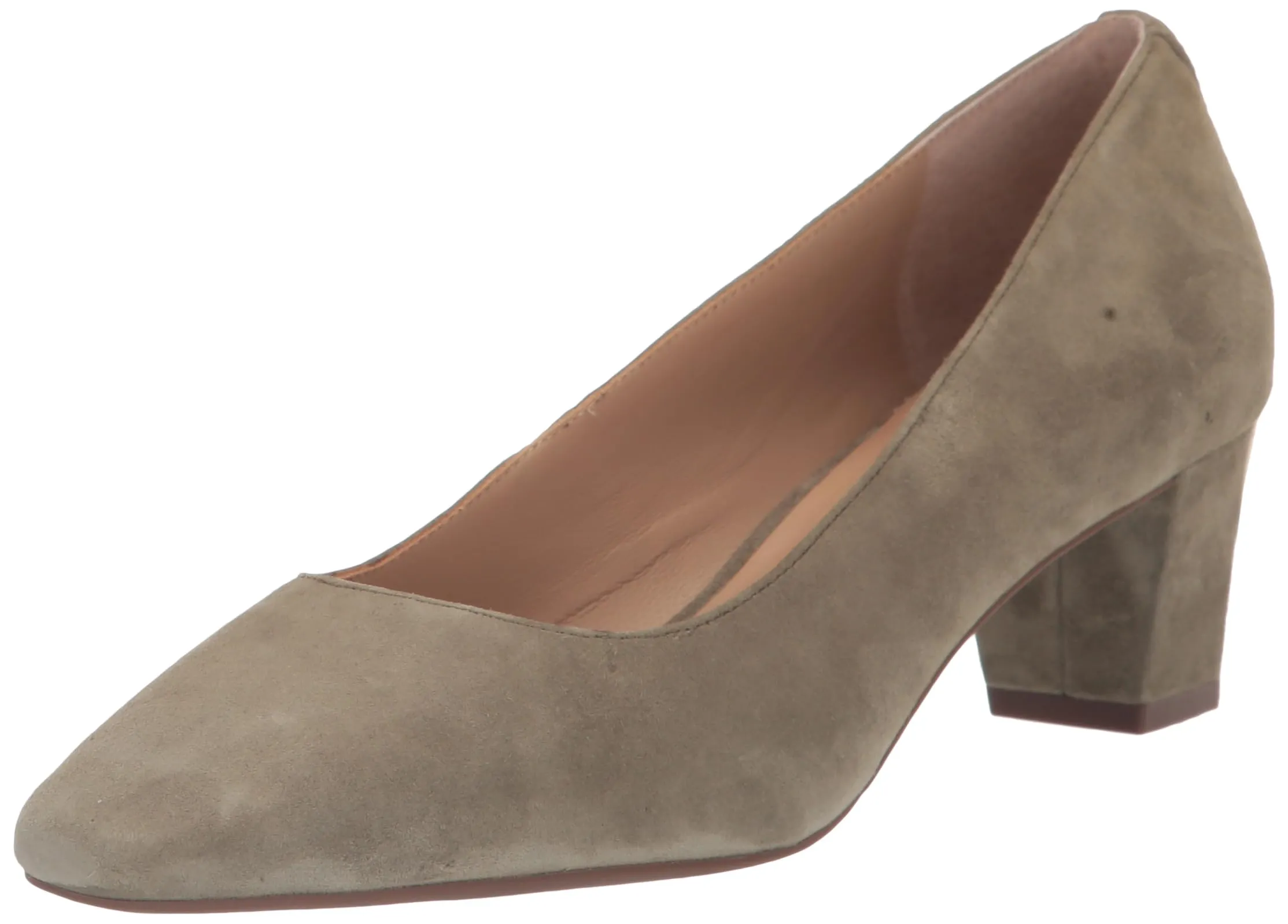Lauren Ralph Lauren Women's Whitney Suede Pump, Olive Fern, 5