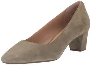 Lauren Ralph Lauren Women's Whitney Suede Pump, Olive Fern, 5