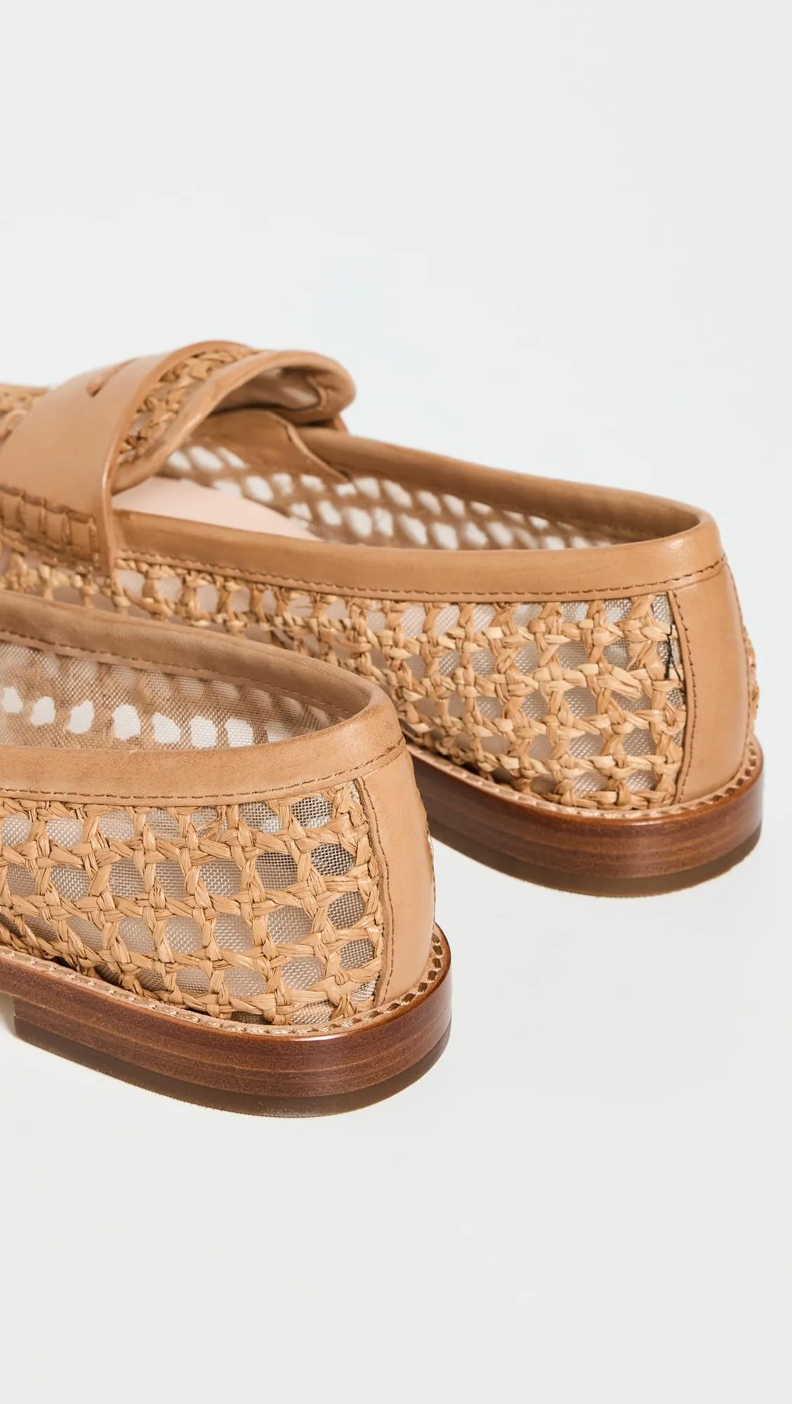 Loeffler Randall Women's Rachel Crochet Raffia Loafers, Natural, Tan, 11 Medium US