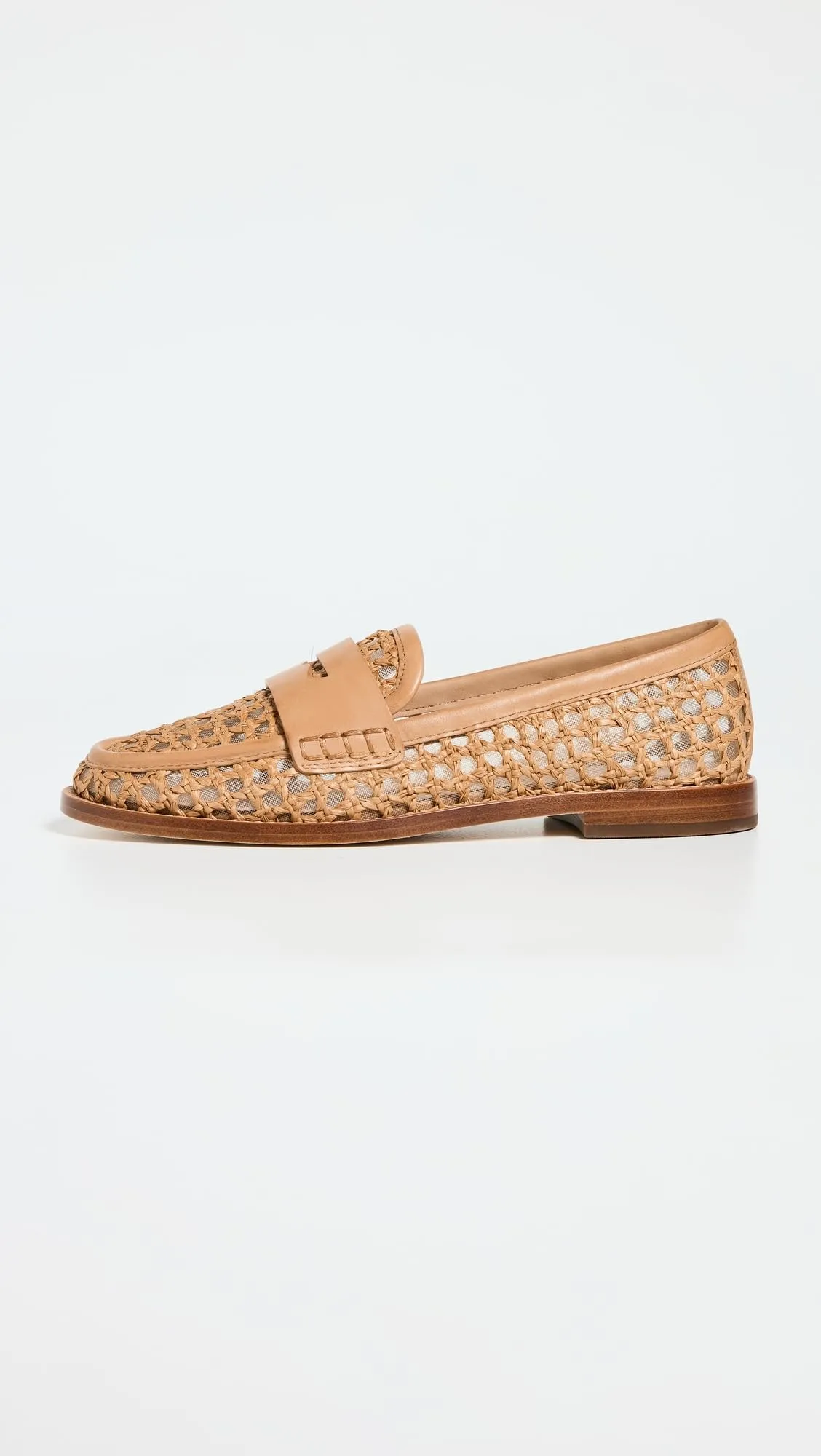 Loeffler Randall Women's Rachel Crochet Raffia Loafers, Natural, Tan, 11 Medium US