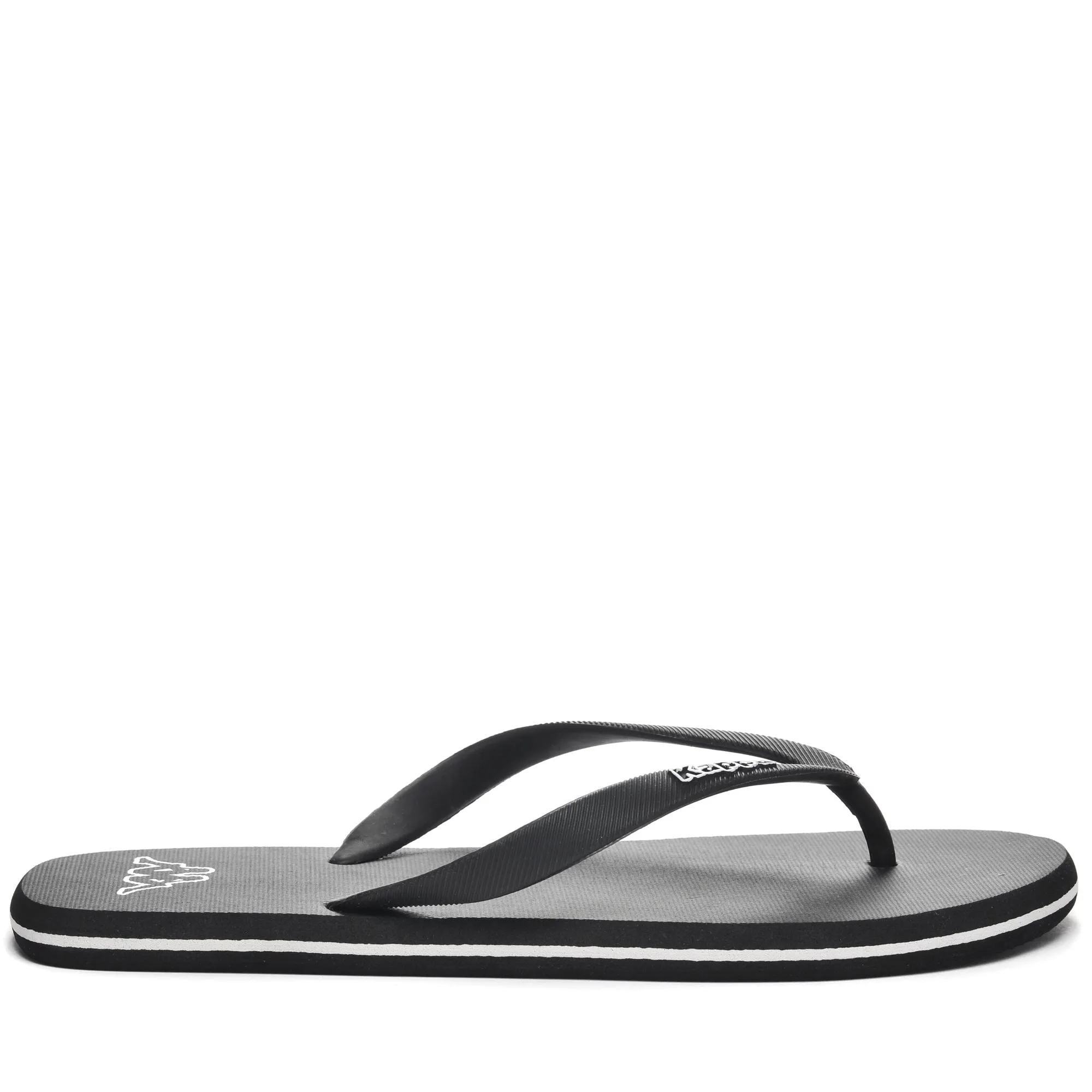 LOGO MOKER - Flip-Flops - Thongs - Unisex - BLACK-WHITE