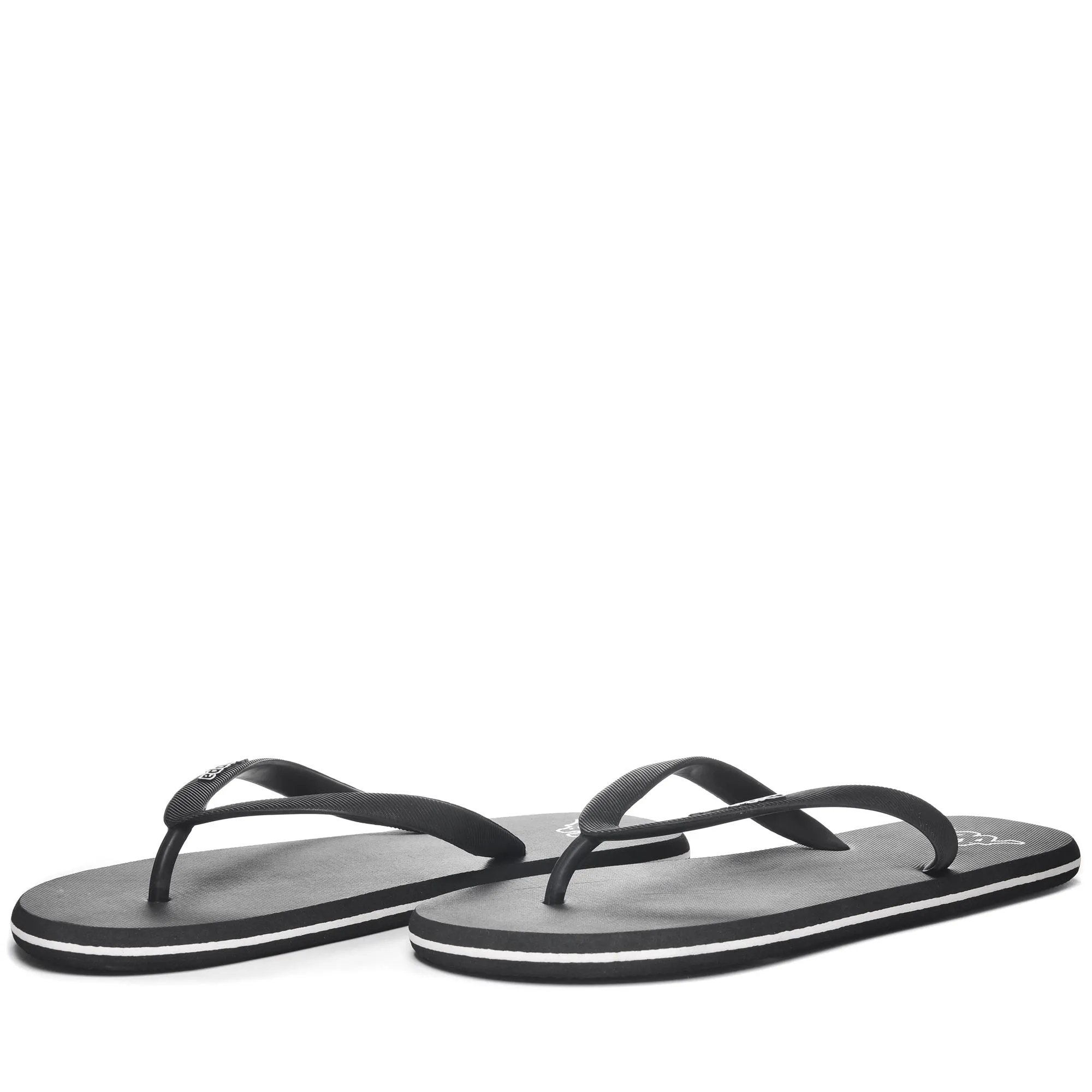 LOGO MOKER - Flip-Flops - Thongs - Unisex - BLACK-WHITE