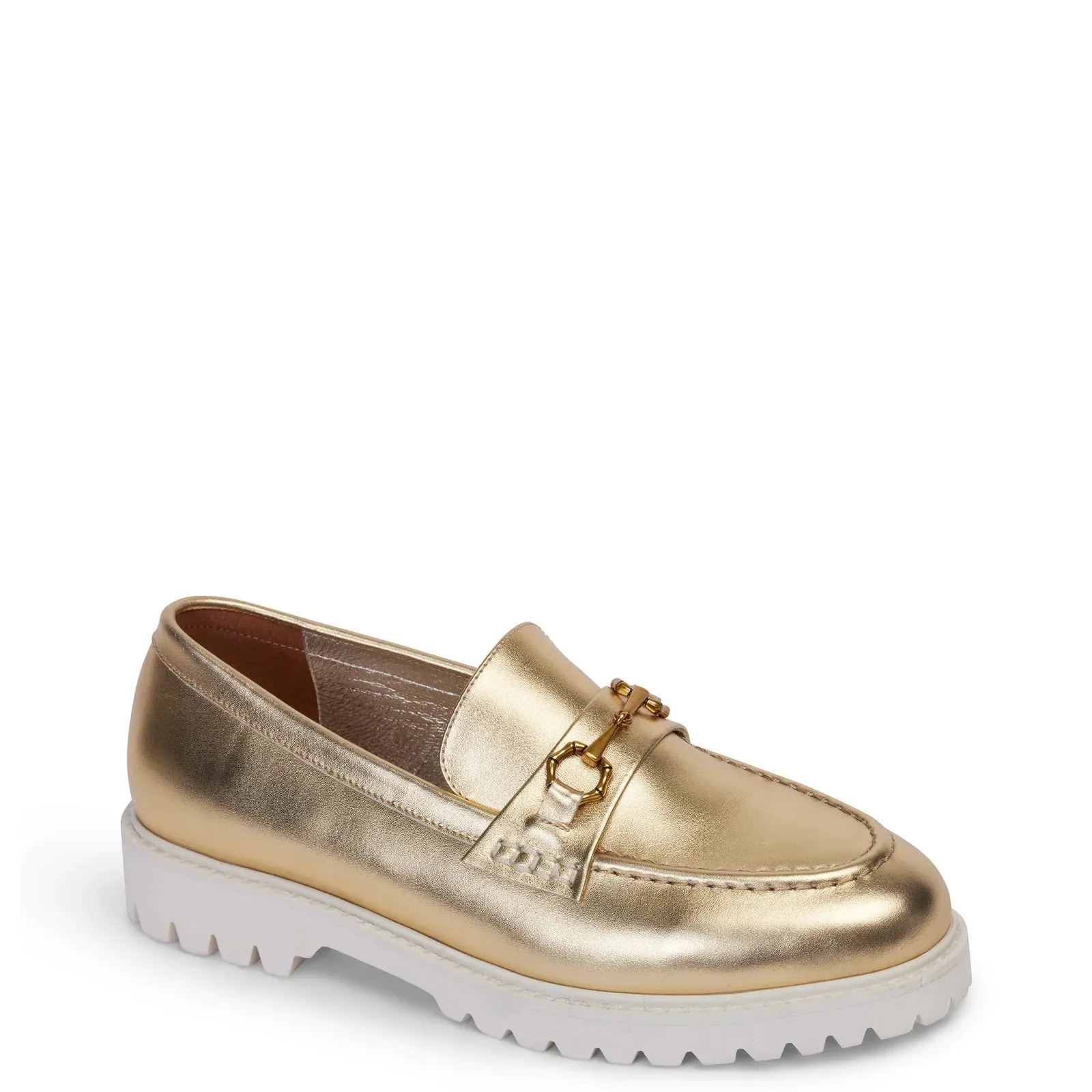 Luna Loafer - Gold Calf