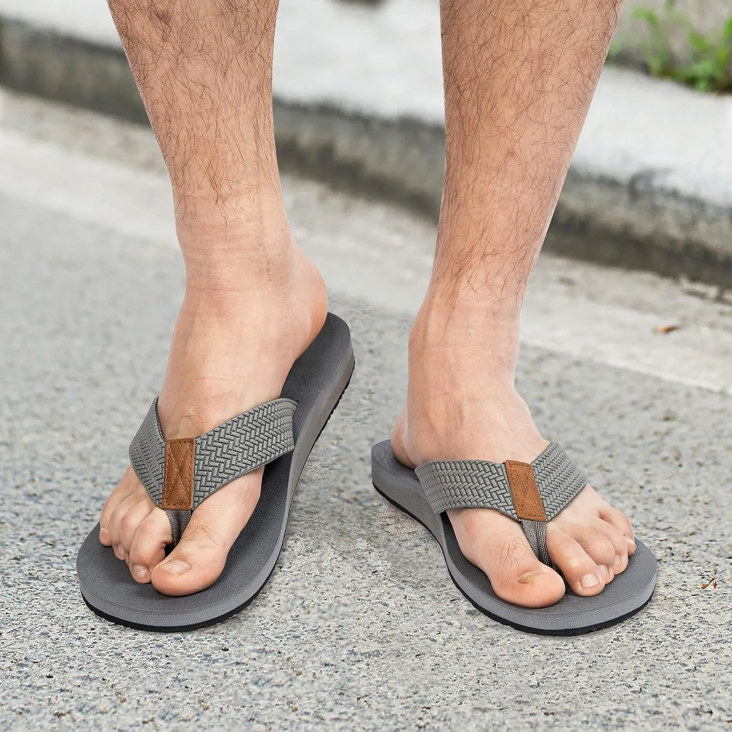 MAIITRIP Men's Soft Comfort Flip Flops(Size:7-15)