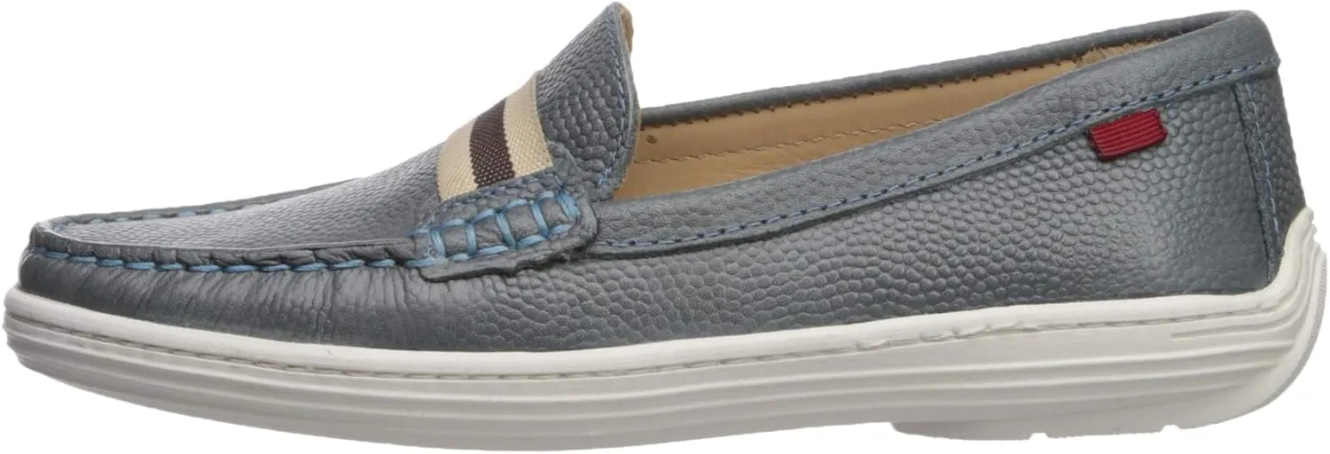 Marc Joseph New York Girl's Kids Boys Leather Elastic Grow Gain Loafer