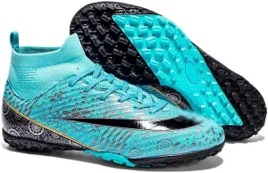 MEBAMY Unisex High top Soccer Boots Cleats Outdoor Athletic Sneaker Turf Football Shoes Spikes Indoor Youth AG Soccer Shoes