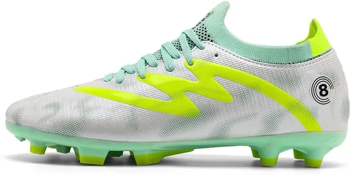 Men's Indoor Outdoor Soccer Shoes Football Cleats Low-Tops Lace-Up Non-Slip Spikes Sports Athletic Futsal AG/TF Turf Sneaker