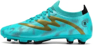 Men's Indoor Outdoor Soccer Shoes Football Cleats Low-Tops Lace-Up Non-Slip Spikes Sports Athletic Futsal AG/TF Turf Sneaker