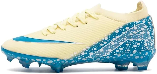 Men's Soccer Shoes Football Cleats Low-Tops Lace-Up Non-Slip Spikes Indoor Outdoor Sports Athletic Baseball Lacrosse Sneaker