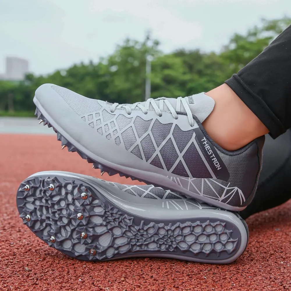 Mens Womens Boys Girls Spikes Athletics Racing Running Shoes Track and Field Sneaker …