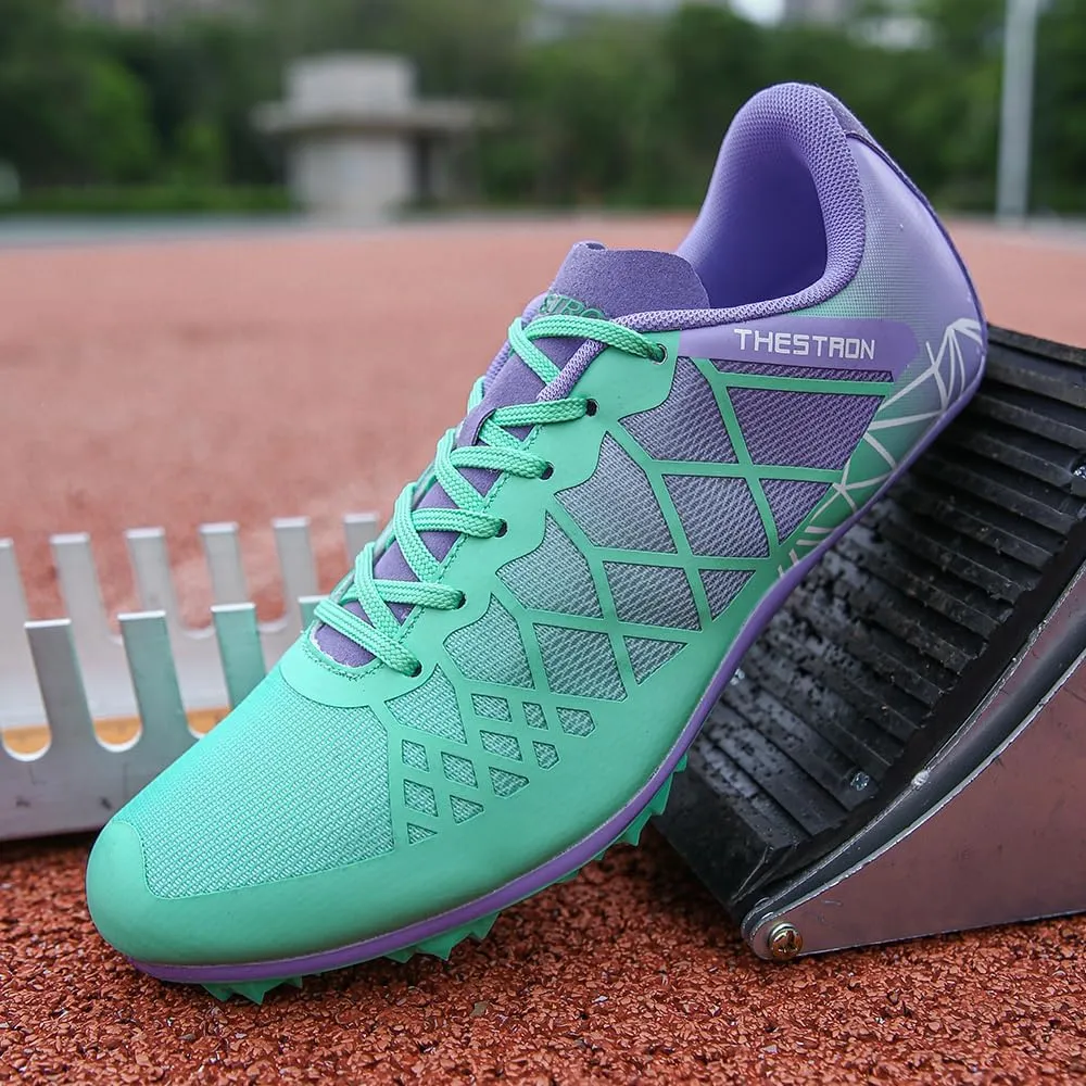Mens Womens Boys Girls Spikes Athletics Racing Running Shoes Track and Field Sneaker …
