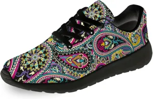 Men's Women's Paisley Print Walking Shoes Comfort Casual Lighweight Tennis Running Sneakers