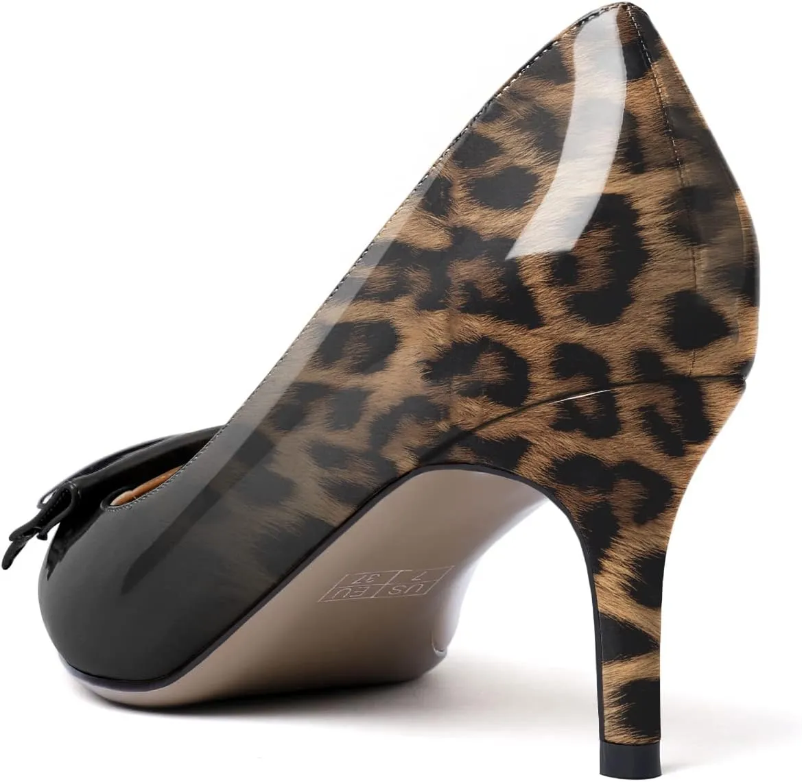 Mettesally Women's Kitten Heels Pumps Pointed Closed Toe Comfort Mid Heels Slip On Wedding Party Casual Office Dress Shoes