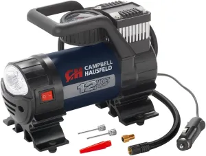 Mighty Portable Inflator, 12V, 150 PSI Air Compressor, Pump with Safety Light & Accessories (Campbell Hausfeld AF010400)