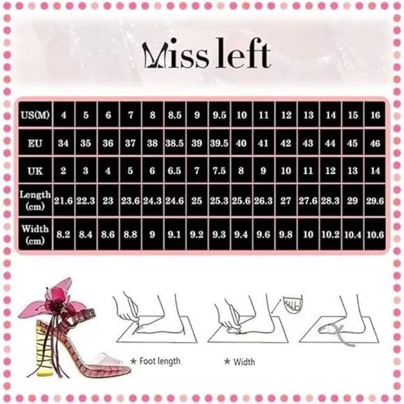 Miss Left White Open Square Toe Sandals Flip Flop Mid Heels Ankle Strappy Shoes