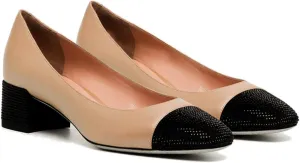 MOOMMO Women Classic Chunky Block Heel Suede Pumps Round Closed Toe Slip On 2" Low Thick Heels Dress Shoes Matte Patent Spring Fashion Office Ladies Work Pump Basic Shoe Elegant Wedding 4-11 M US