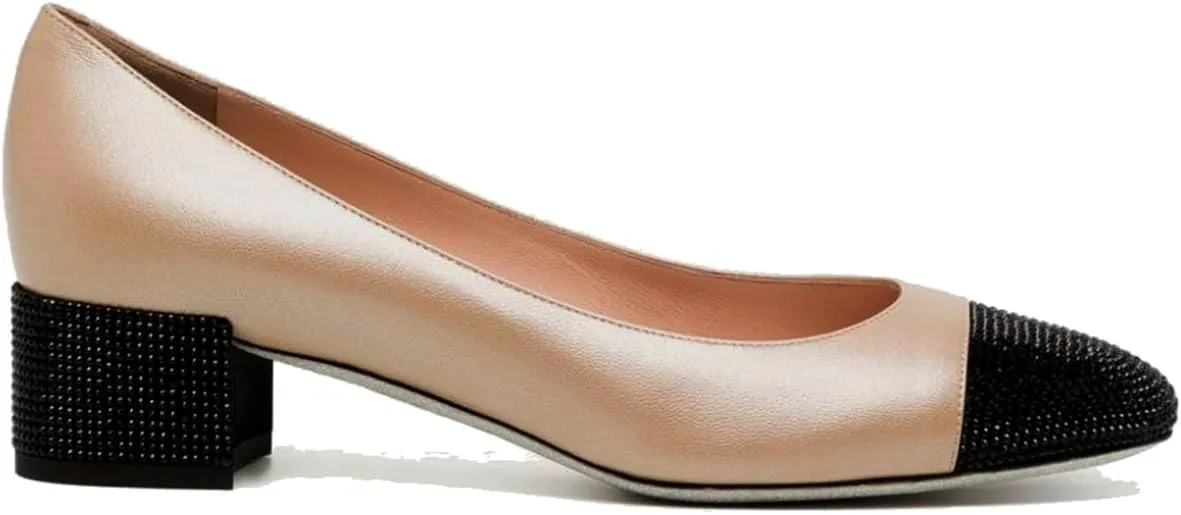 MOOMMO Women Classic Chunky Block Heel Suede Pumps Round Closed Toe Slip On 2" Low Thick Heels Dress Shoes Matte Patent Spring Fashion Office Ladies Work Pump Basic Shoe Elegant Wedding 4-11 M US