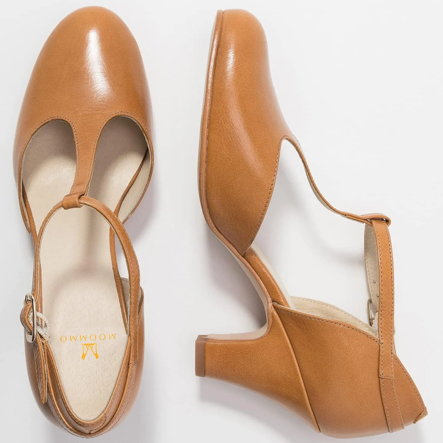 MOOMMO Women Elegant Kitten Heel Mary Jane Pumps Shoes Ankle T-Strap Round Closed Toe Cut-Out Dress Sandals Shoe Chunky Block Heels D-Orsay Suede Work Pump Fall fashion Office Wedding Spring 4-13 M US