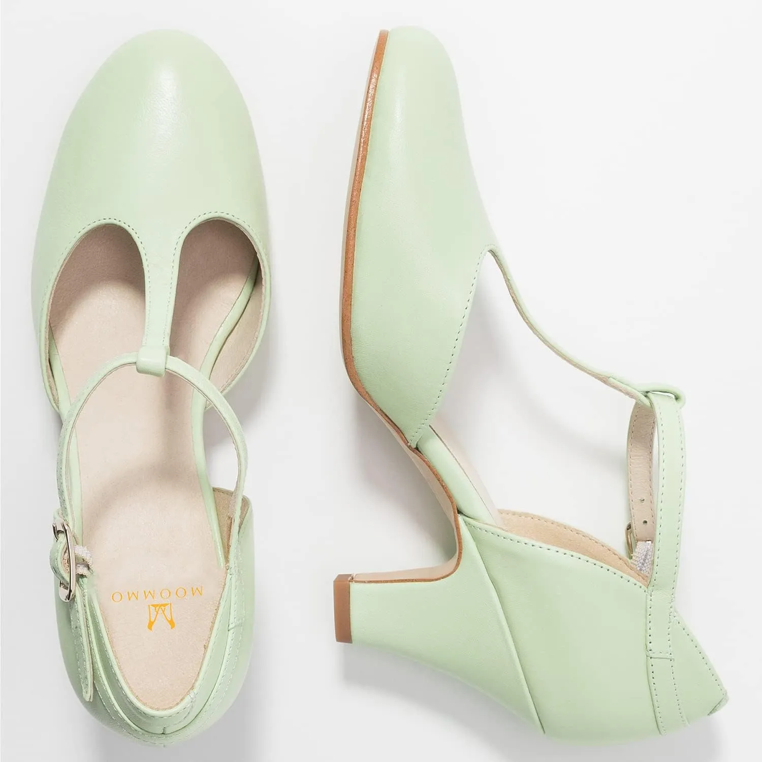 MOOMMO Women Elegant Kitten Heel Mary Jane Pumps Shoes Ankle T-Strap Round Closed Toe Cut-Out Dress Sandals Shoe Chunky Block Heels D-Orsay Suede Work Pump Fall fashion Office Wedding Spring 4-13 M US