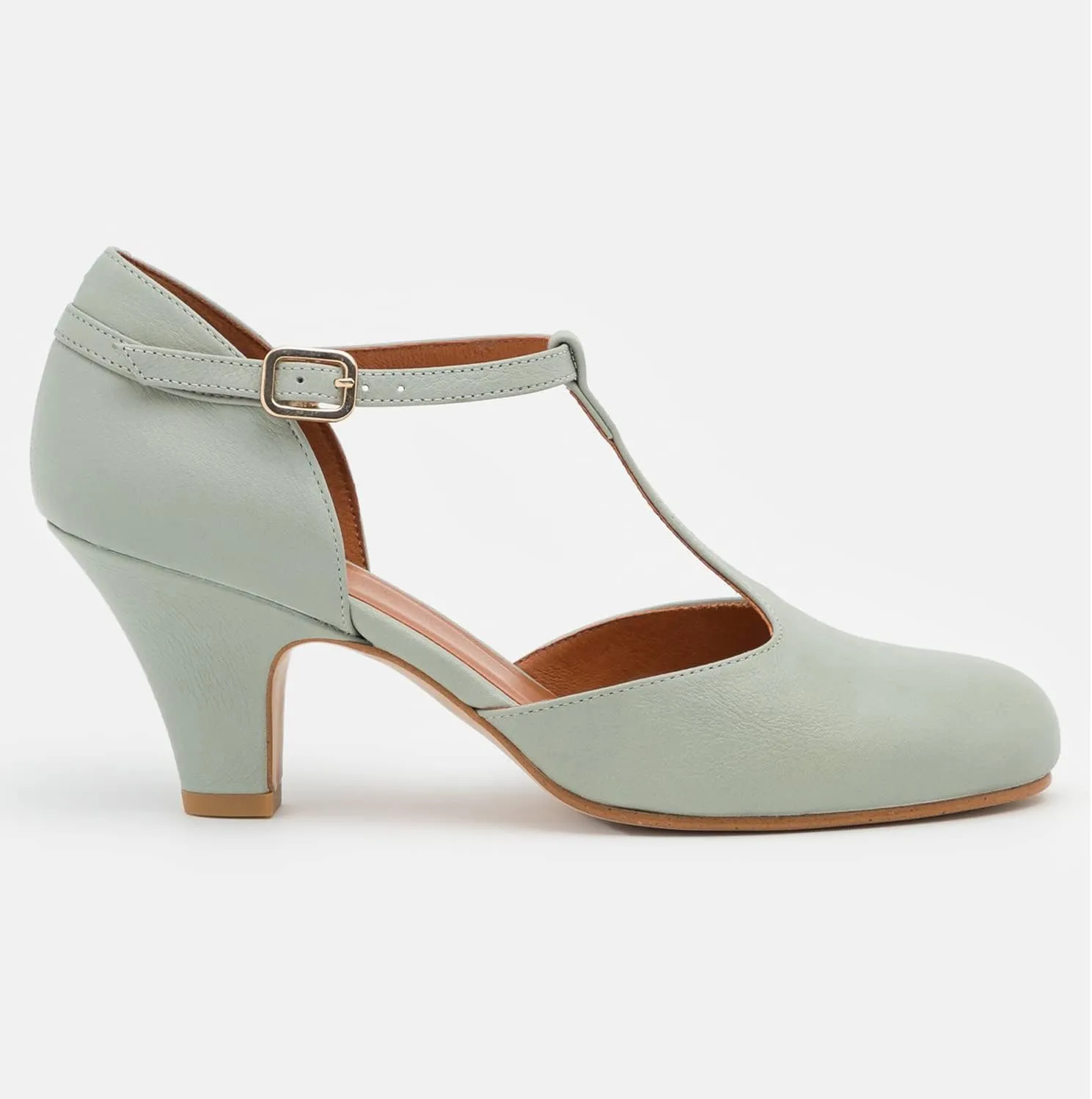 MOOMMO Women Elegant Kitten Heel Mary Jane Pumps Shoes Ankle T-Strap Round Closed Toe Cut-Out Dress Sandals Shoe Chunky Block Heels D-Orsay Suede Work Pump Fall fashion Office Wedding Spring 4-13 M US