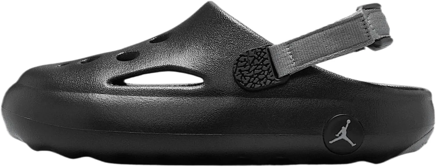 Nike Jordan Hydrip Big Kids' Sandals (HF5981-001, Black/Smoke Grey)