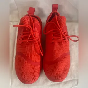 Nike Lunar Charge Red Sneaker Womens Size 9 Swoosh 2016 Athletic Running Gym
