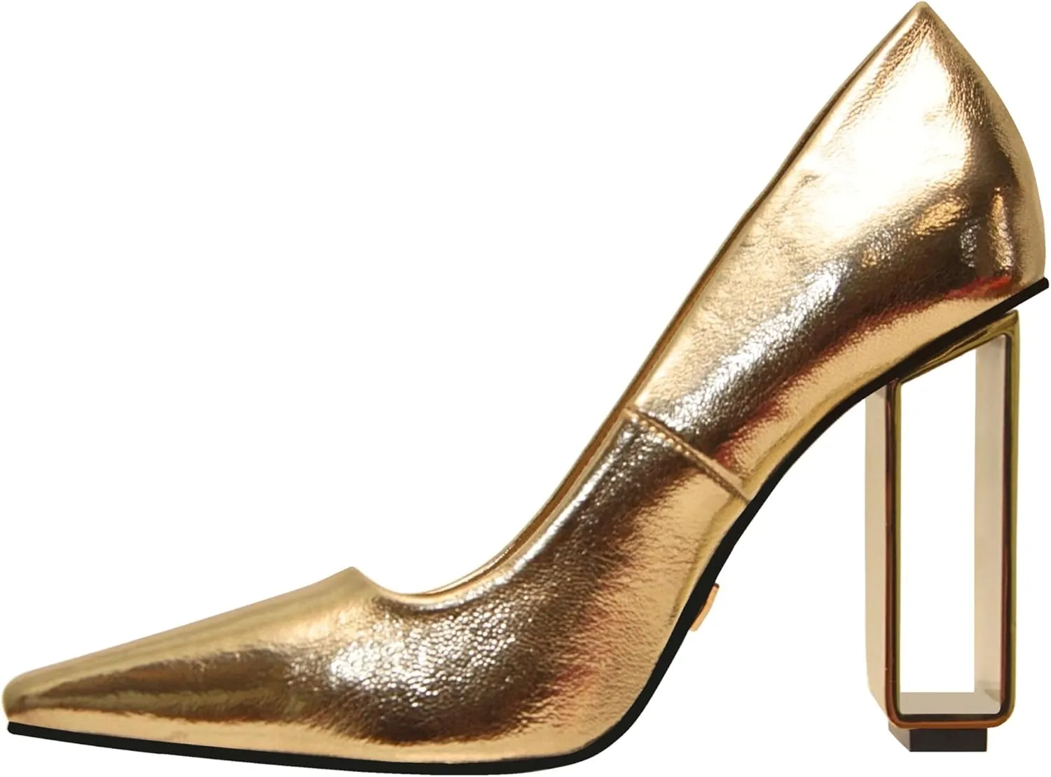Ninety Union Pandora Geometric Metal Heel Pump