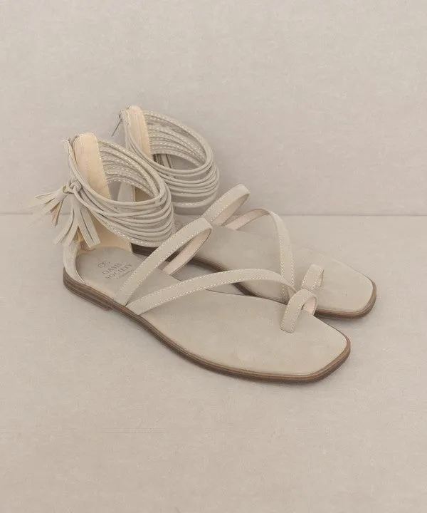 OASIS SOCIETY ABRIL - STRAPPY ANKLE WRAP SANDAL