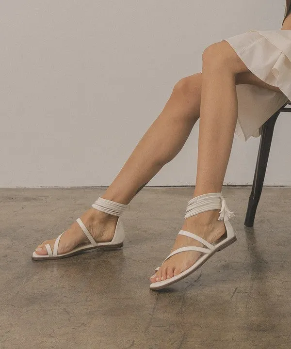 OASIS SOCIETY ABRIL - STRAPPY ANKLE WRAP SANDAL