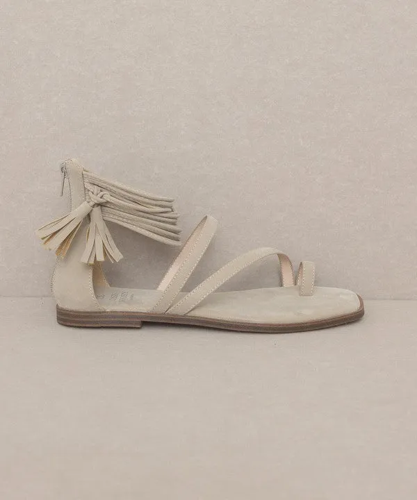 OASIS SOCIETY ABRIL - STRAPPY ANKLE WRAP SANDAL