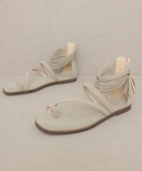 OASIS SOCIETY ABRIL - STRAPPY ANKLE WRAP SANDAL