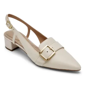 Obeeze Handmade Women's Buckle Low Heel Pump