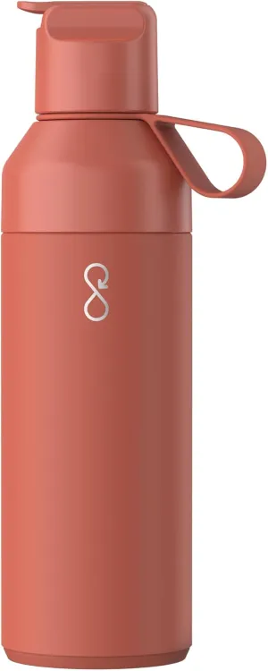 Ocean Bottle - Recycled Stainless Steel Go Water Bottle - Eco-Friendly & Reusable Bottle - Sahara Red - 17 oz