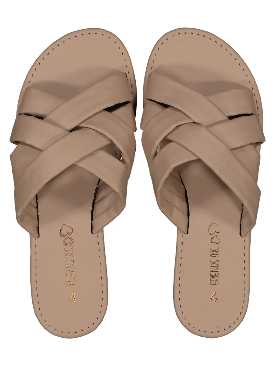 OG STRAPPY MULE WHITE