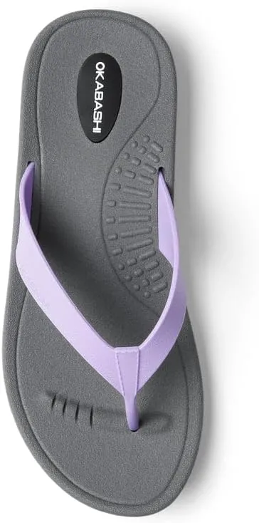 OKABASHI Women's Breeze Flip Flop | Contoured Footbed w/Arch Support for All-Day Comfort | Slip-Resistant & Waterproof | Sustainably Made in The USA