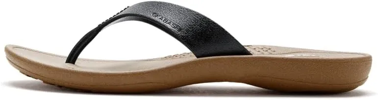 OKABASHI Women's Breeze Flip Flop | Contoured Footbed w/Arch Support for All-Day Comfort | Slip-Resistant & Waterproof | Sustainably Made in The USA