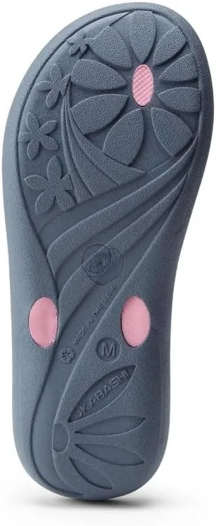 OKABASHI Women's Breeze Flip Flop | Contoured Footbed w/Arch Support for All-Day Comfort | Slip-Resistant & Waterproof | Sustainably Made in The USA
