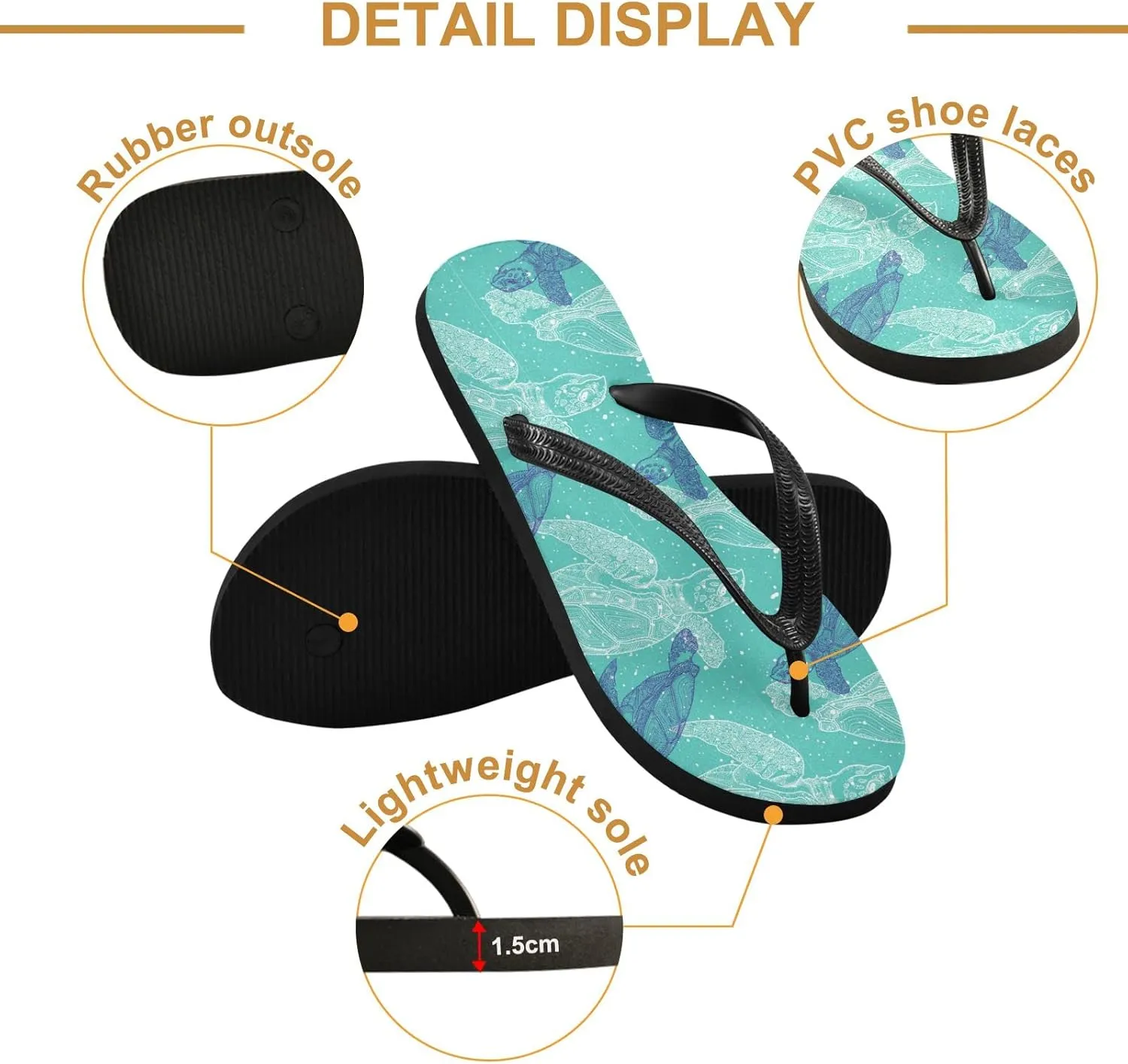 Oyihfvs Flip Flops Flip Sandal Home Slippers Hotel Spa Bedroom for Men Women XS-XXL