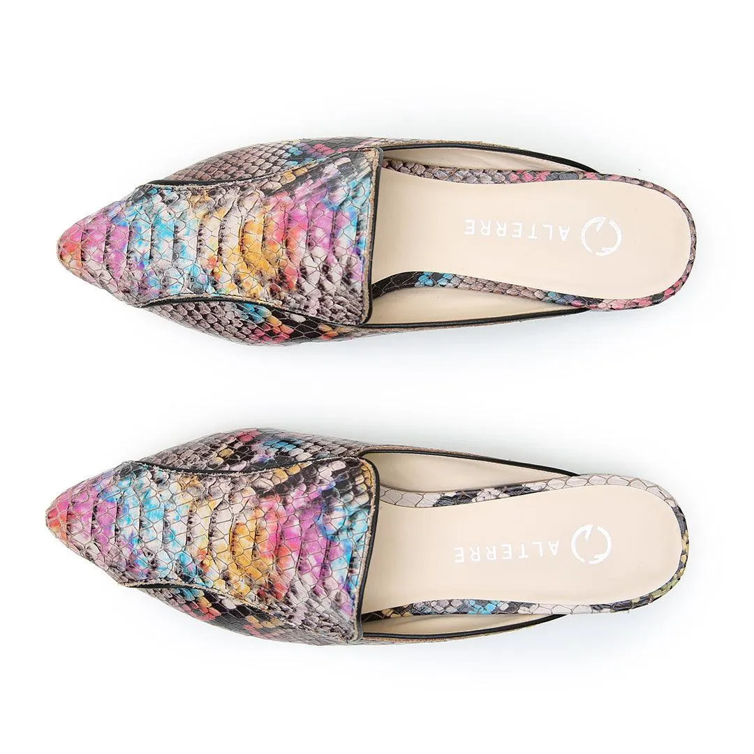 Painted Snake Pointed Loafer