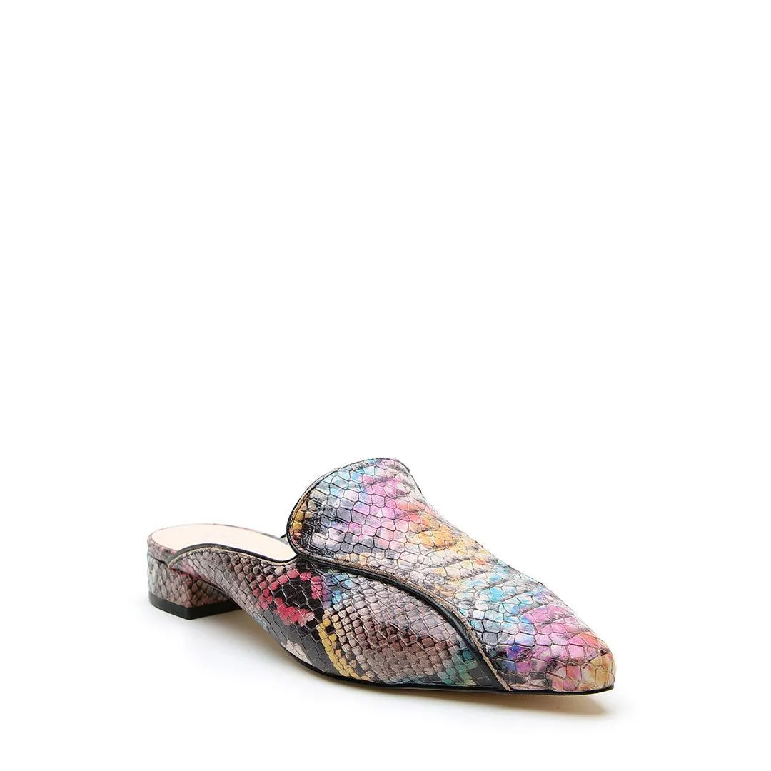 Painted Snake Pointed Loafer