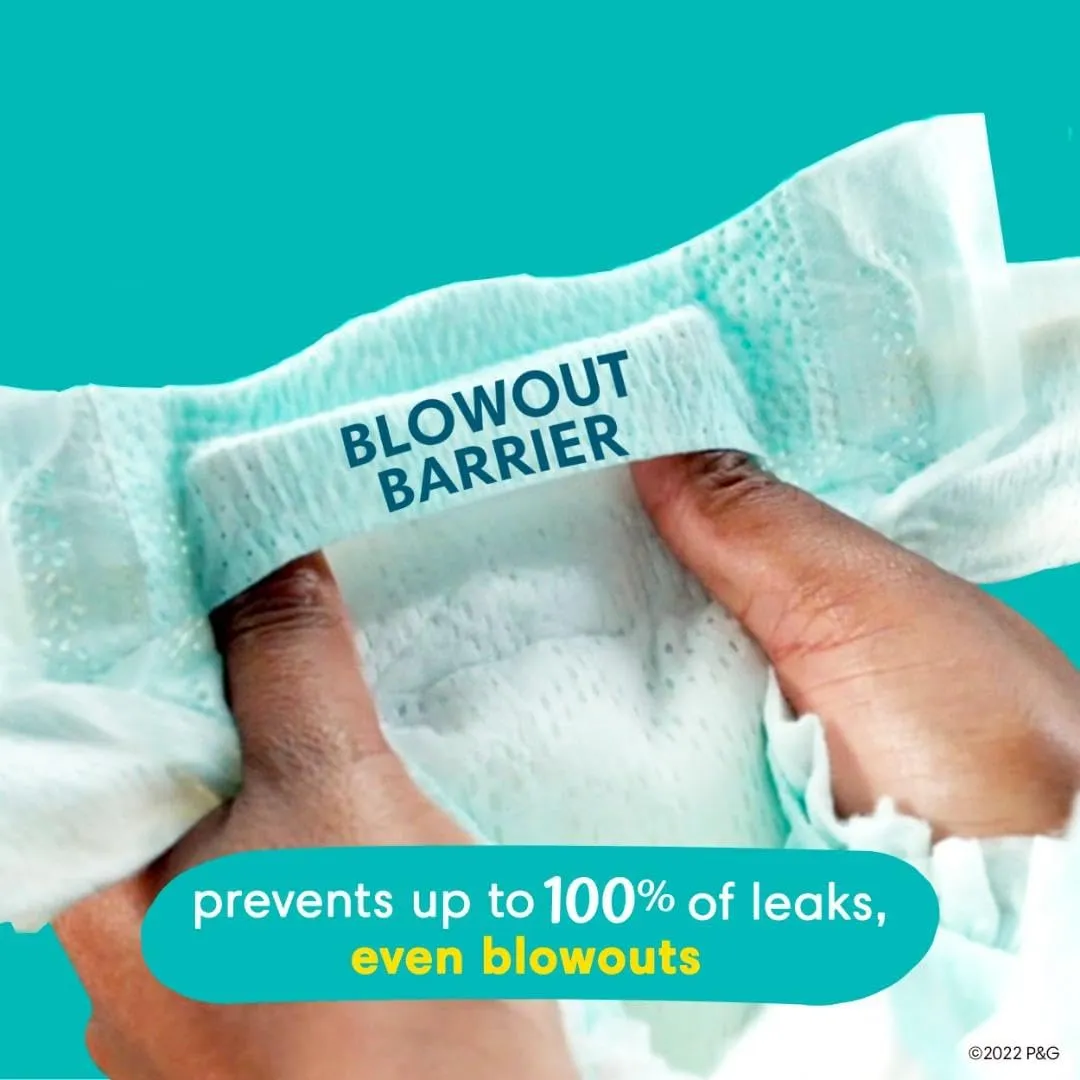 Pampers Baby Diapers and Wipes Starter Kit - Swaddlers Disposable Diapers Sizes 1 (198 Count) & 2 (186 Count) With Sensitive Water Based Wipes 12 Flip-Top Packs (1008 Total)