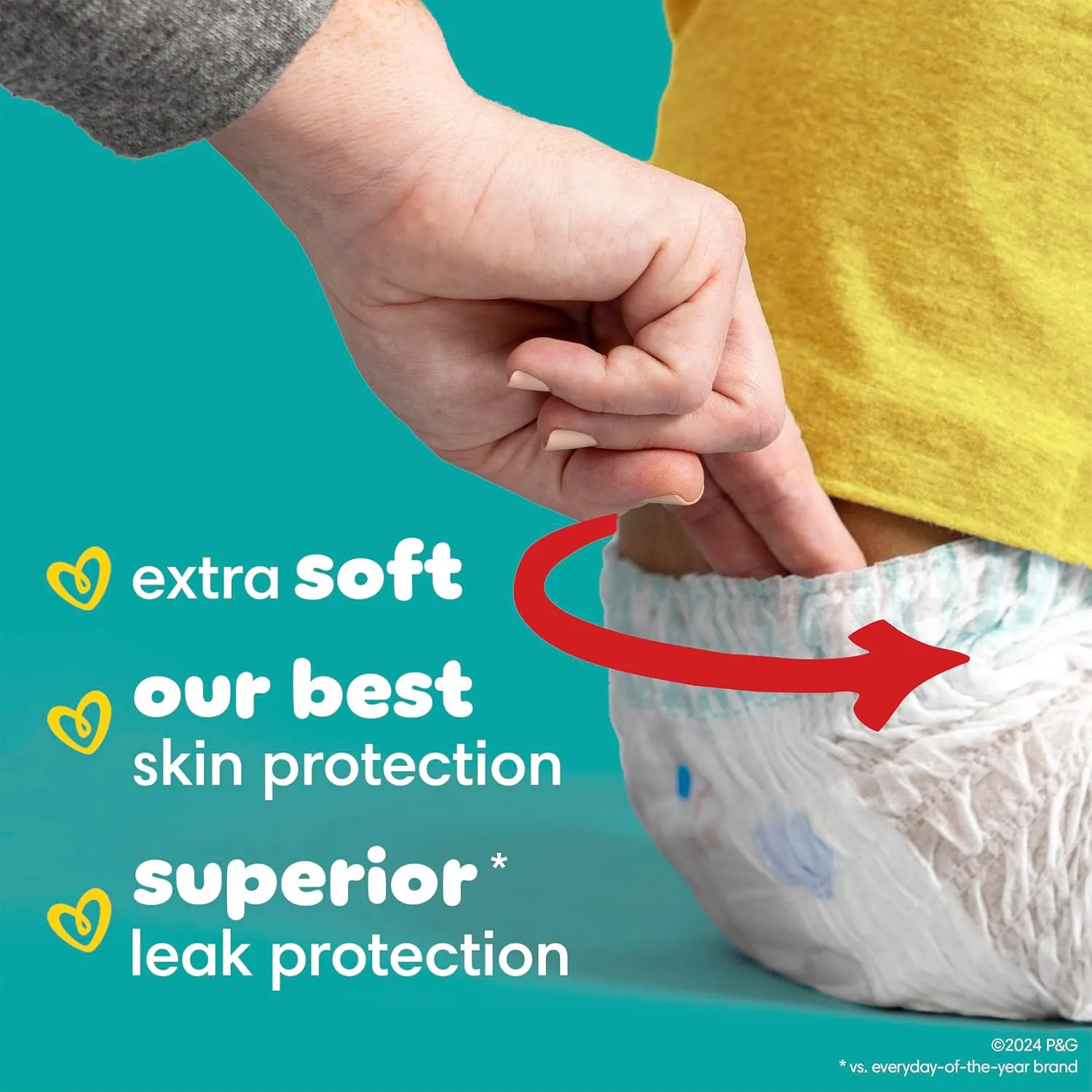 Pampers Swaddlers 360 Pull-On Diapers, Size 4, 132 Count, with Sensitive Baby Wipes, 4 Flip-Top Packs (336 Wipes Total) [Packaging May Vary]