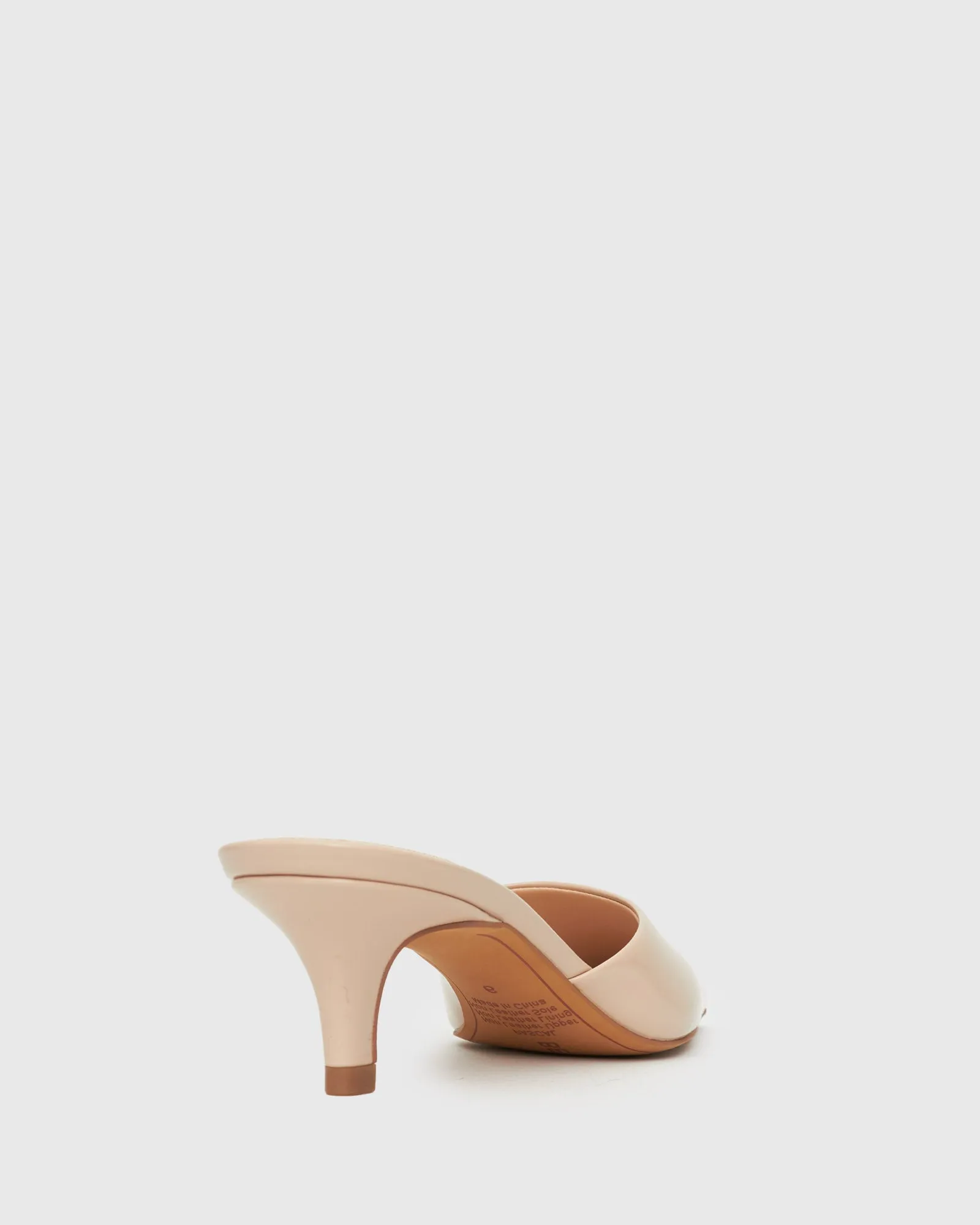 PASCAL Kitten Heel Square Toe Mules