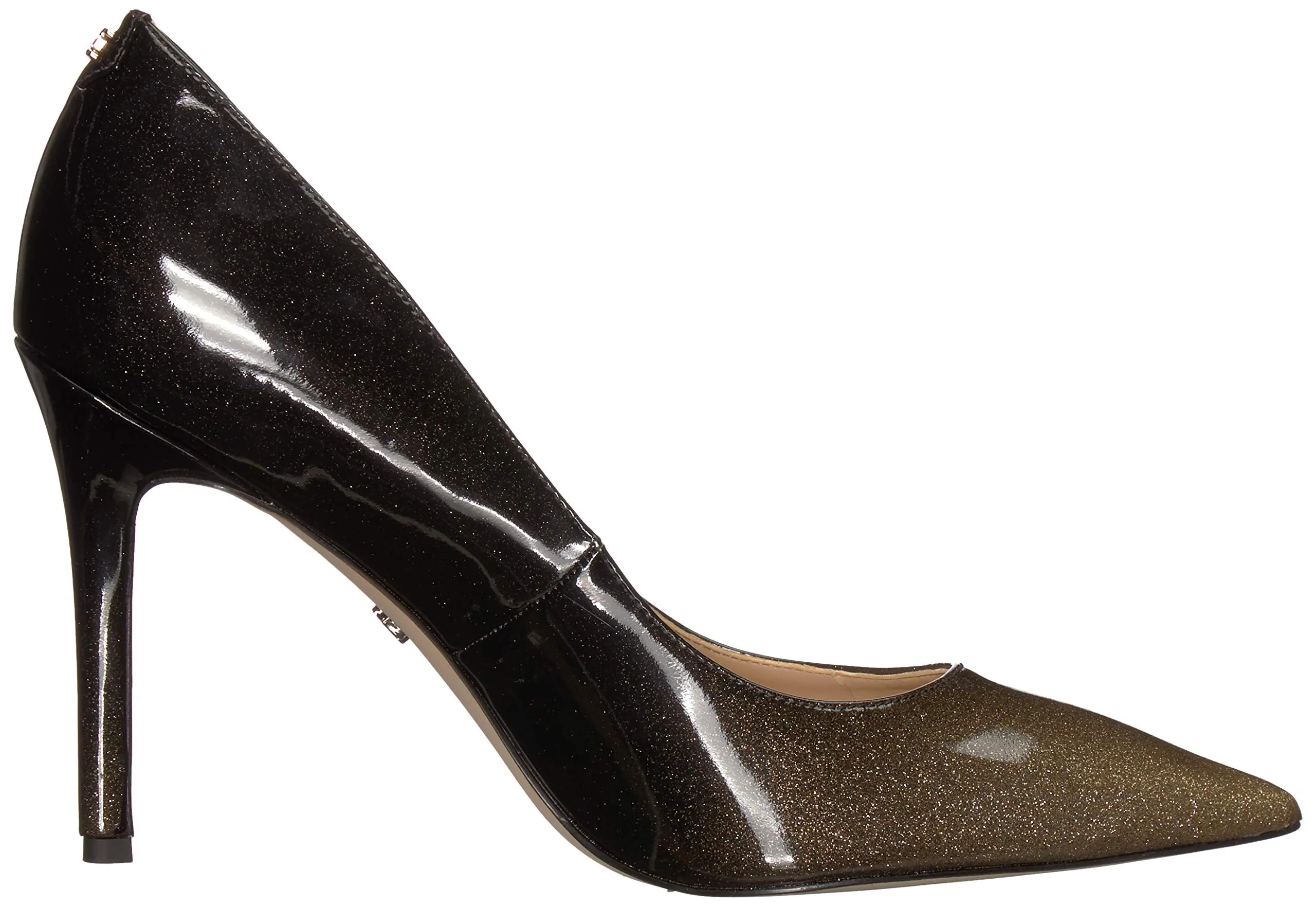 Patent Sam Hazel Pump Crystal Pumps Degrade Gold Dress Responsive Edelman Pointed Mega sale Toe