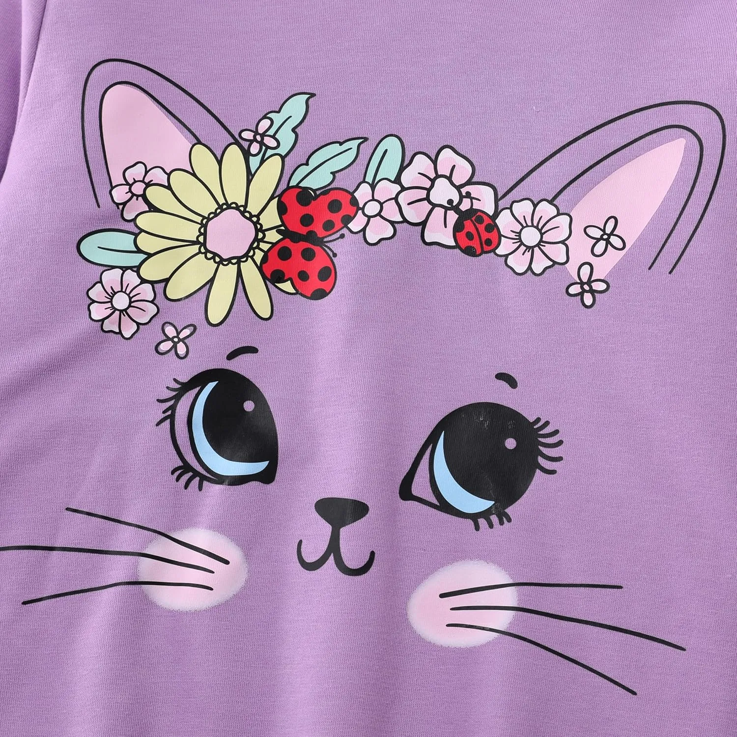PATPAT Girls Graphic Hoodie Cute Cat Pullover Sweatshirts Long Sleeve Fall Clothes for Teen Girls 4-12 Years