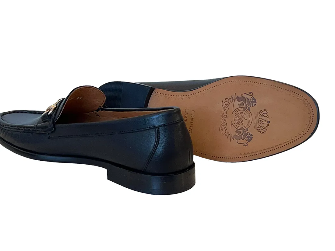 Pelle Line 6444- Buckle loafer -Black