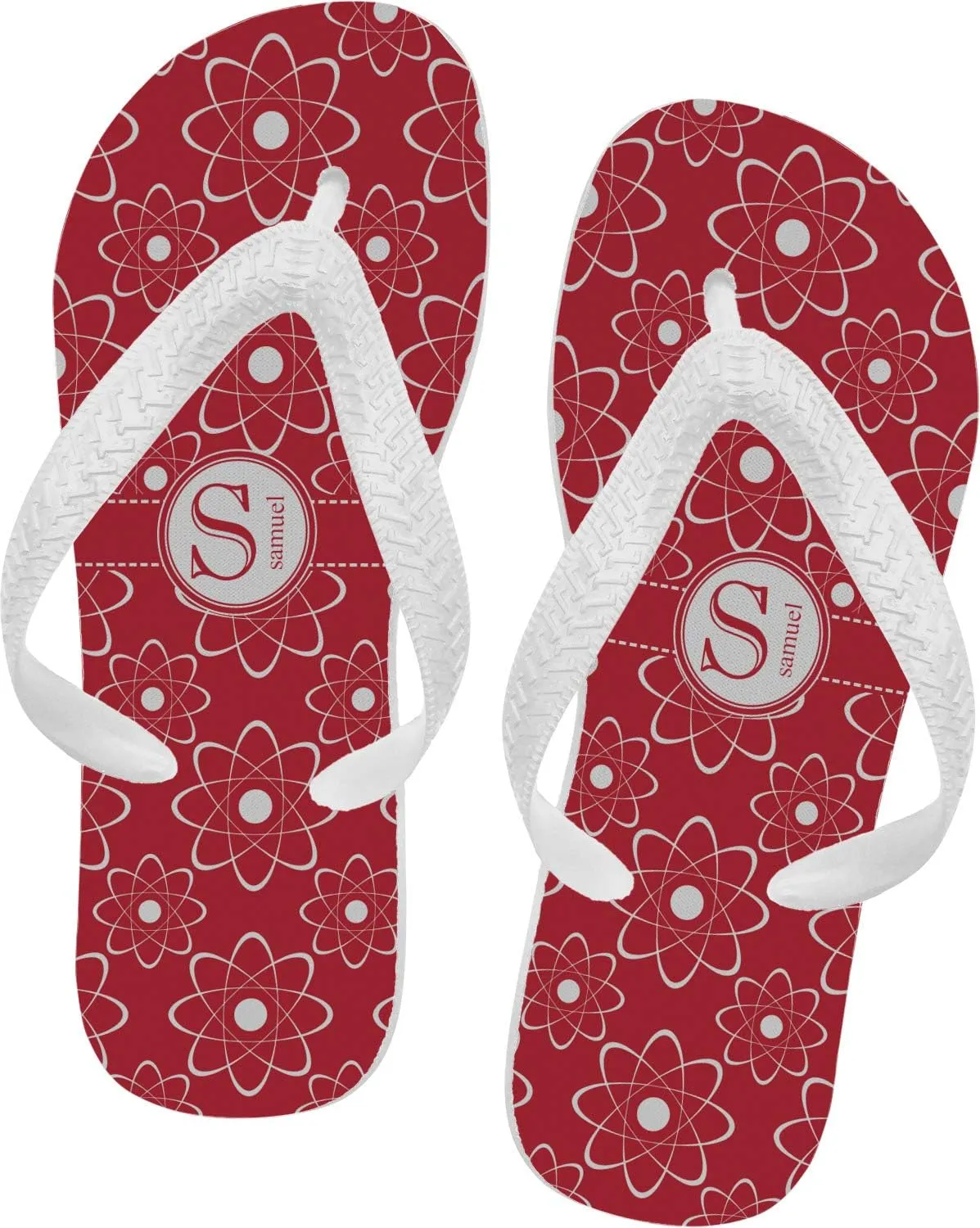 Personalized Atomic Orbit Flip Flops - Large