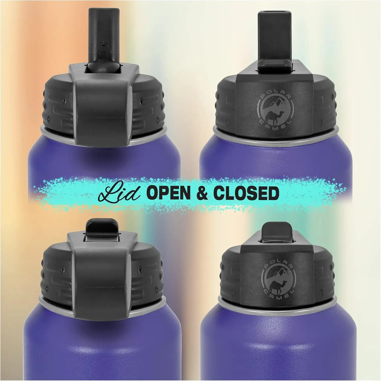 Personalized Golf Water Bottles with Flip-Top Lid and Straw, Customized Gift Vacuum Insulated Flask, Stainless Steel Sports Golf Gift Thermos, Engraved Custom Golfer Dad Gift 32 oz (Black)