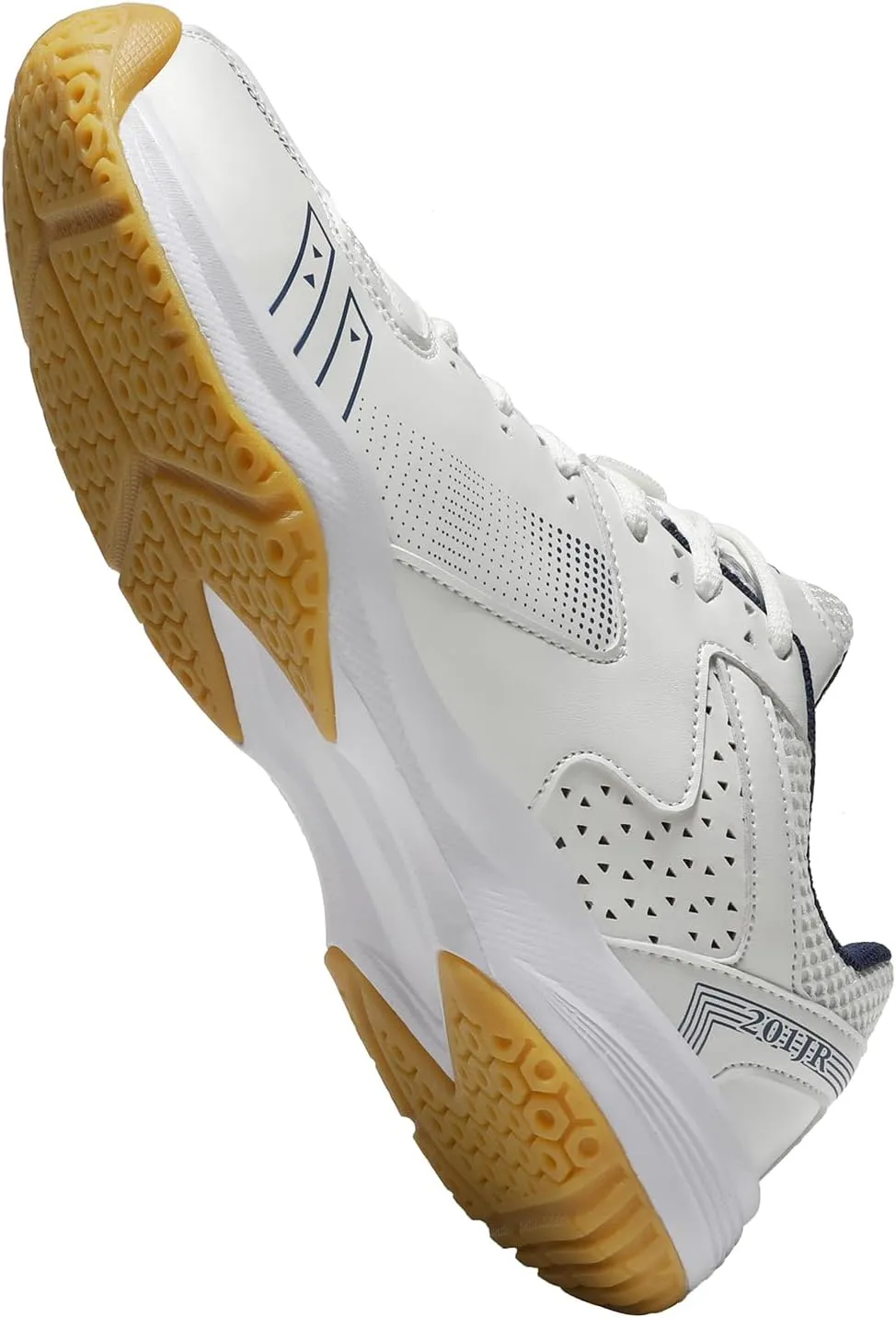 Pickleball Shoes for Men, All Court Tennis Shoes, Arch Support, White
