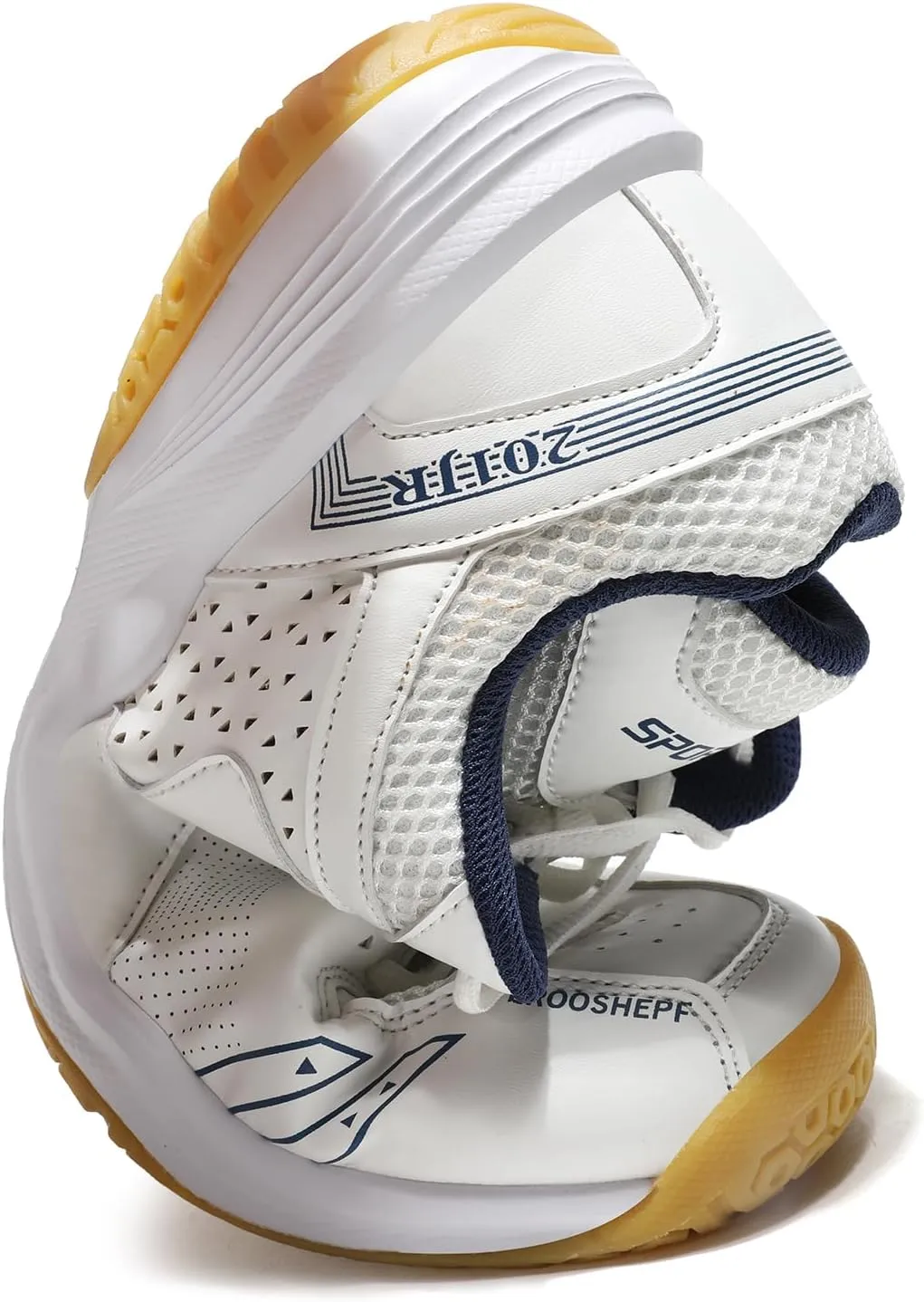 Pickleball Shoes for Men, All Court Tennis Shoes, Arch Support, White